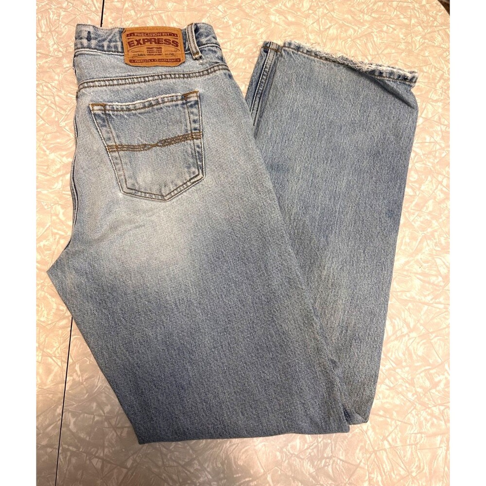 Y2K Express Precision Fit Jeans Women’s Blue straight Leg Bootcut 30X30